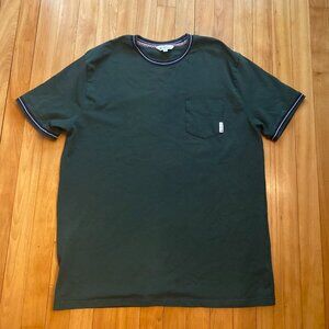 Ben Sherman Original Men's Hunter Green‎ Short Sleeve Crew Neck Size XL H15